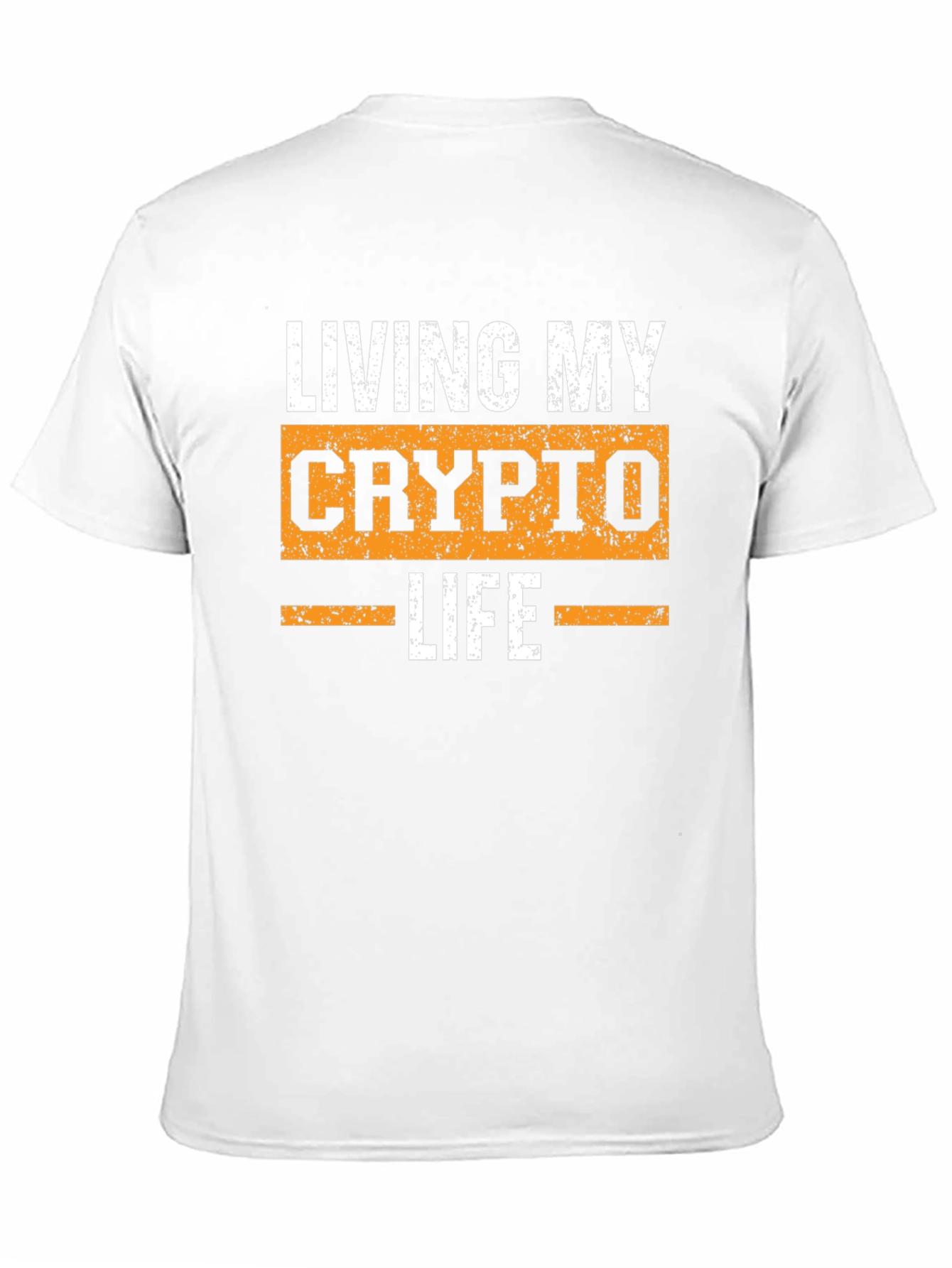 Living My Crypto Life T-Shirt - Black Graphic Tee