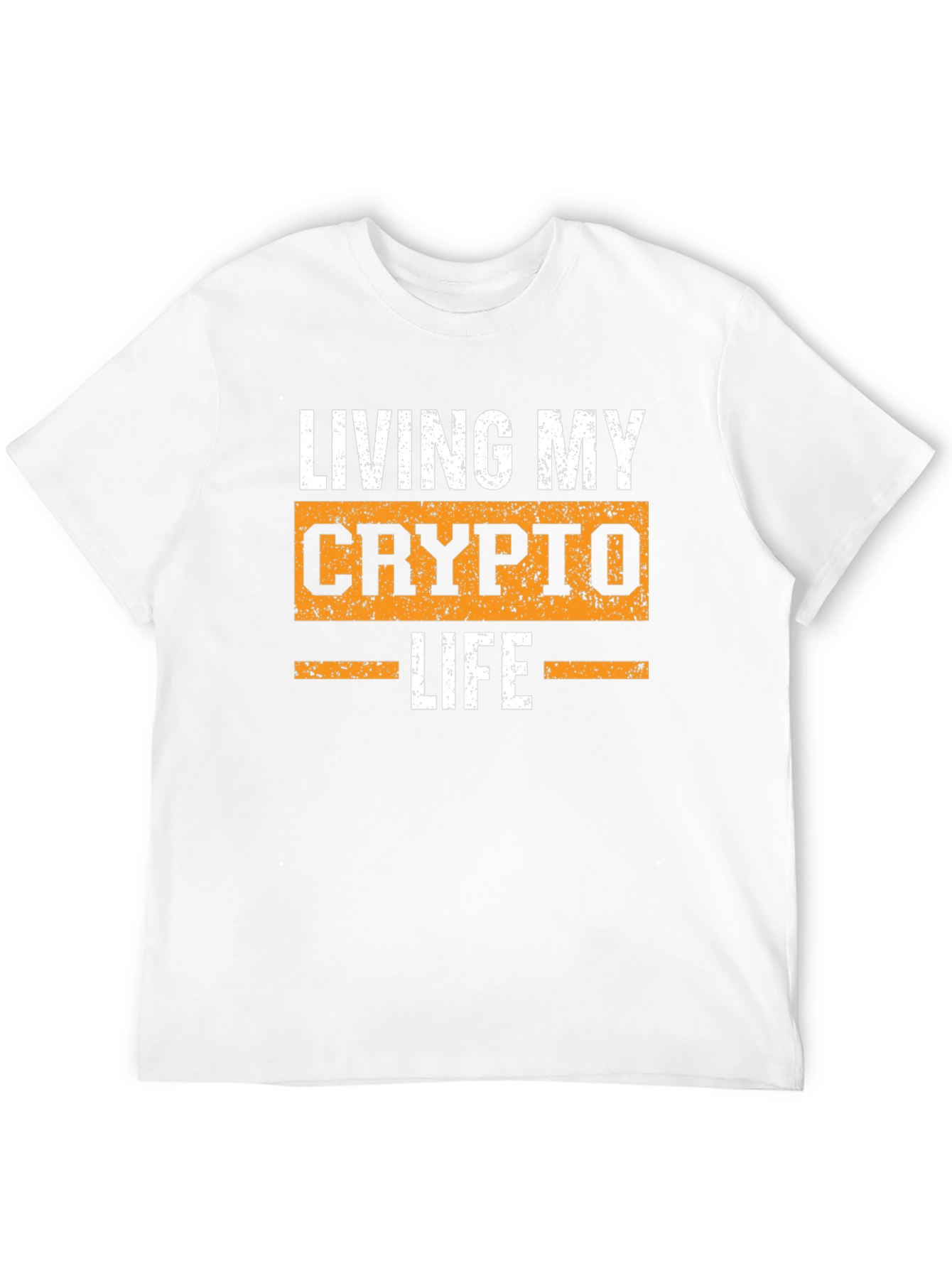 Living My Crypto Life T-Shirt - Black Graphic Tee
