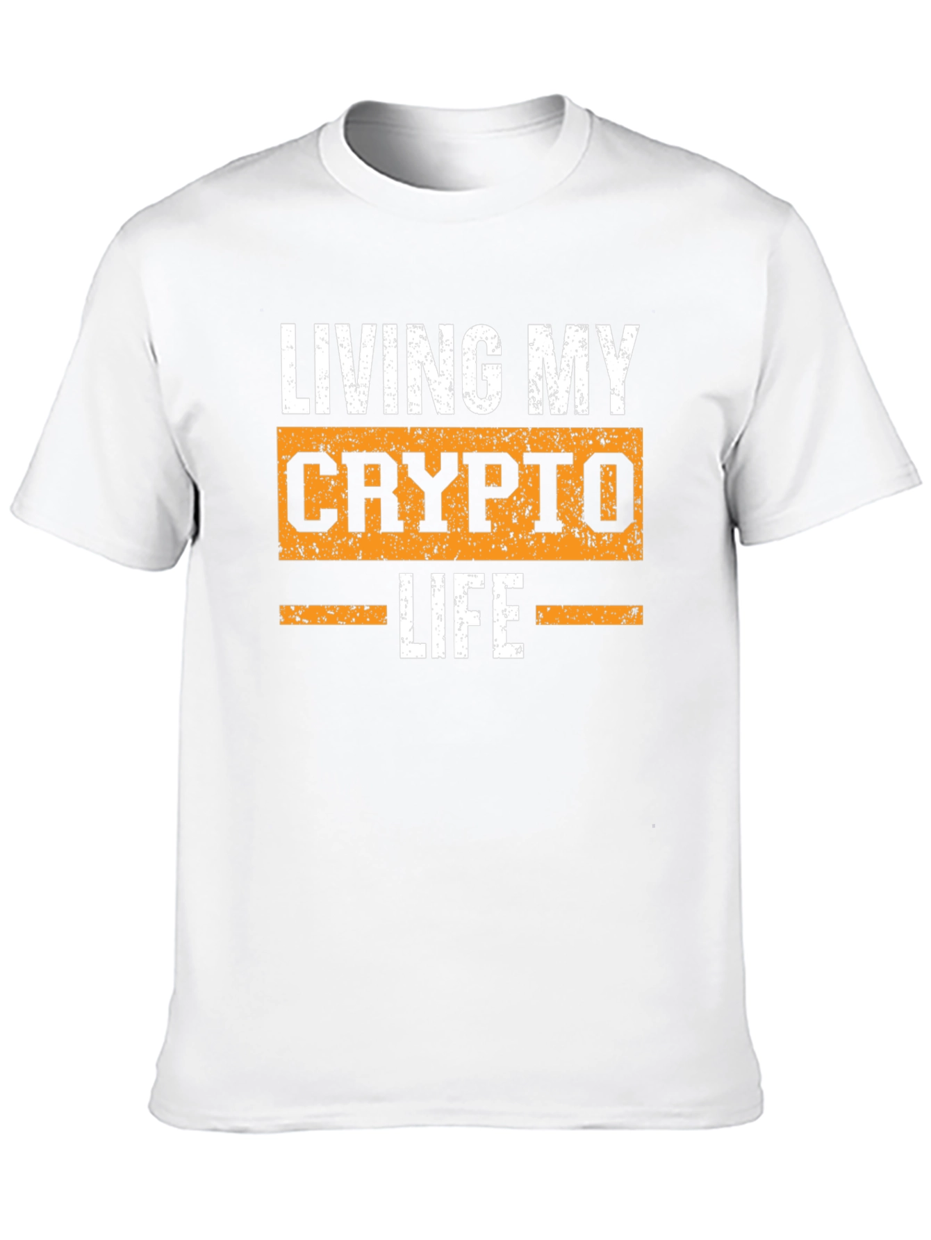 Living My Crypto Life T-Shirt - Black Graphic Tee