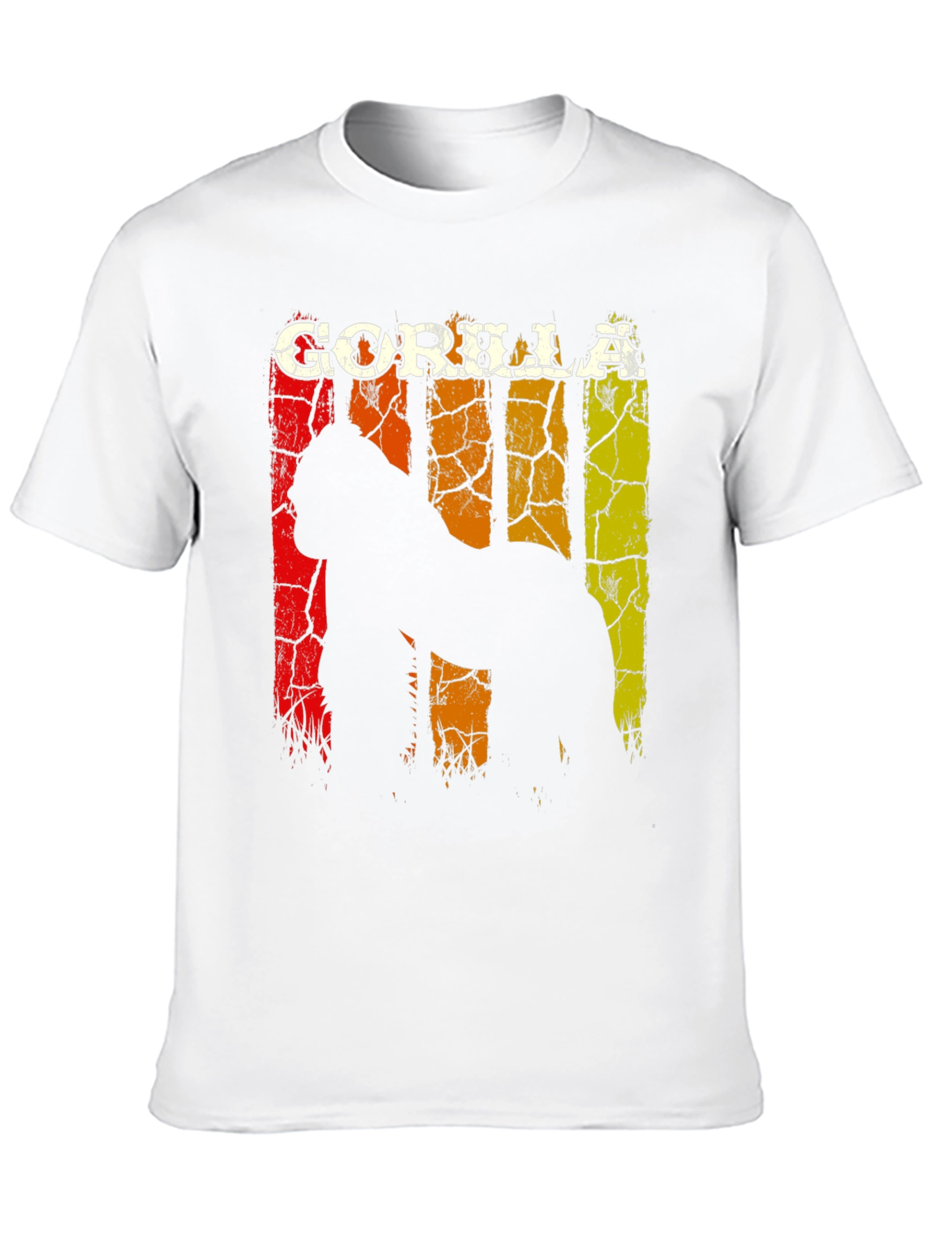 Gorilla Graphic Tee - Distressed Retro Design