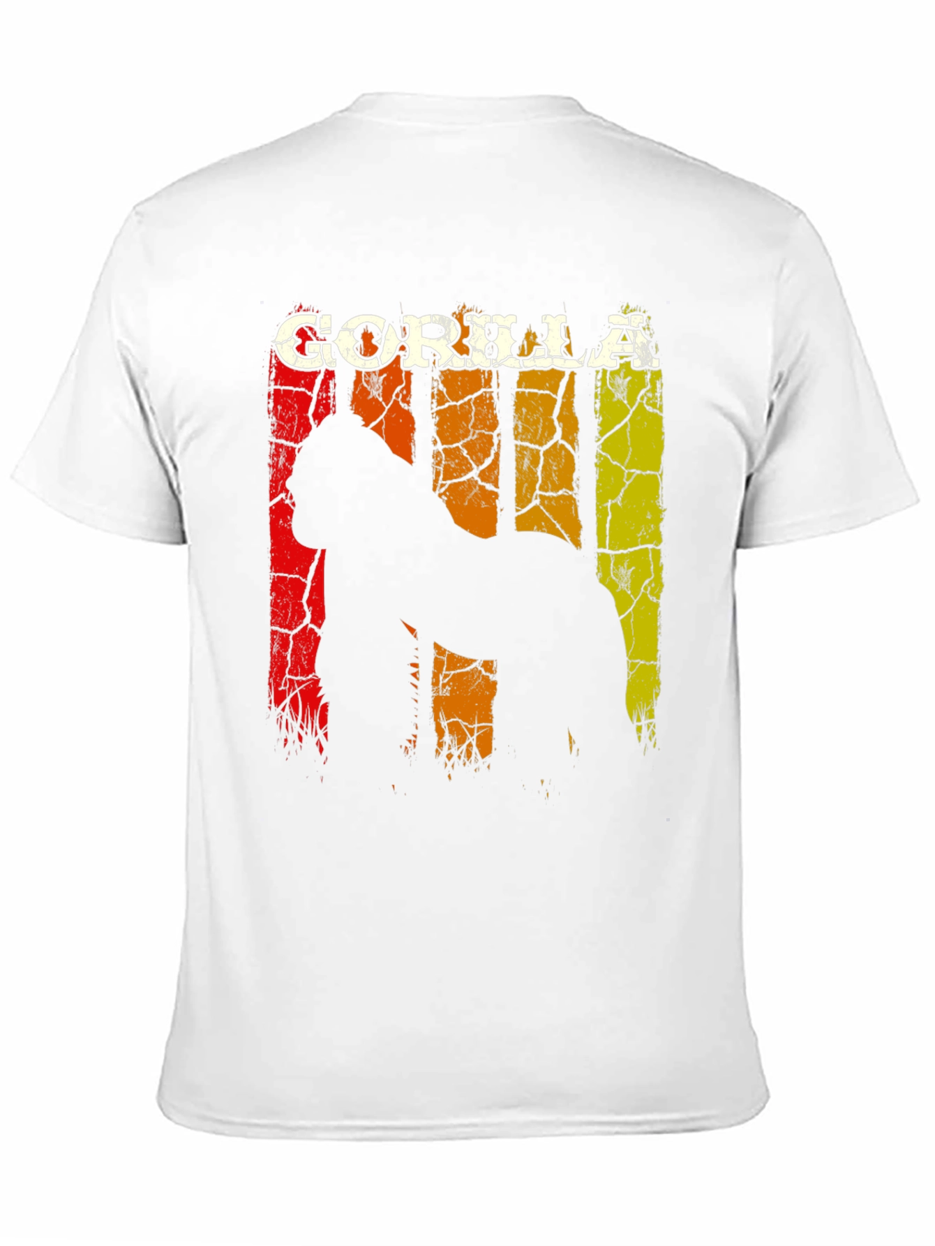 Gorilla Graphic Tee - Distressed Retro Design