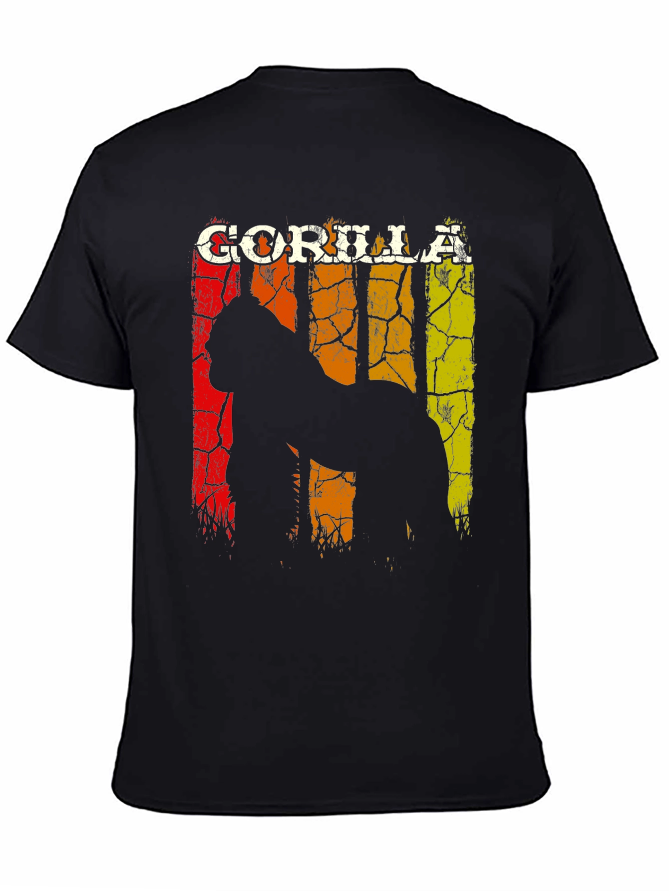 Gorilla Graphic Tee - Distressed Retro Design