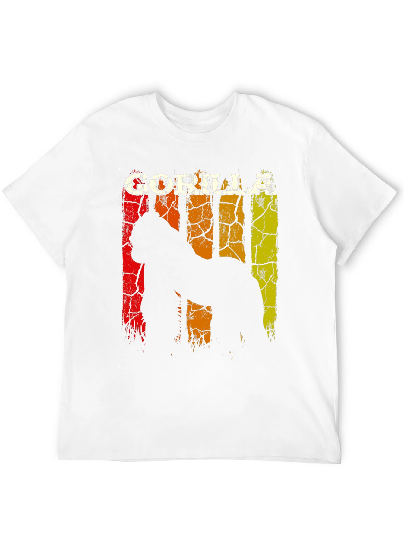 Gorilla Graphic Tee - Distressed Retro Design