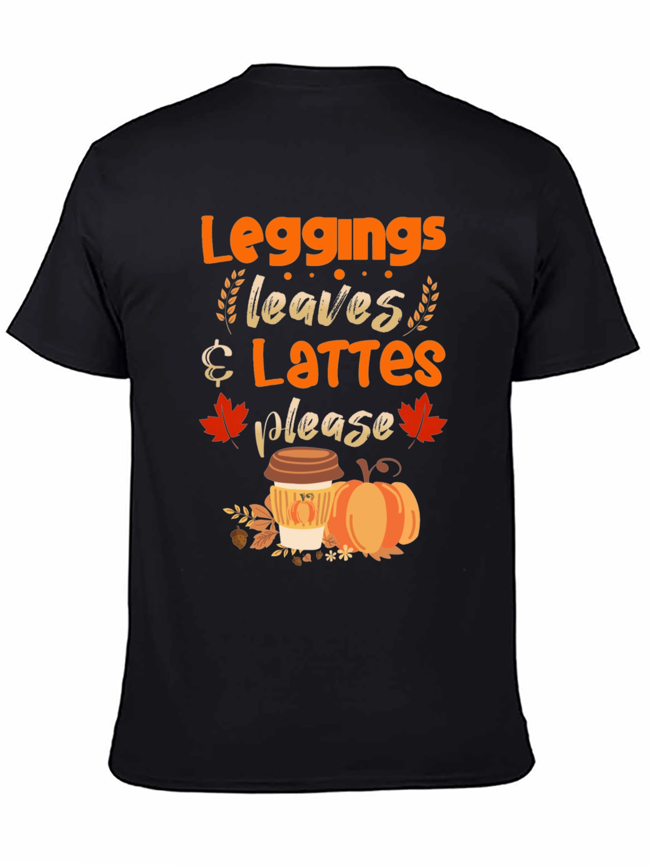 Leggings Leaves Lattes Please T-Shirt