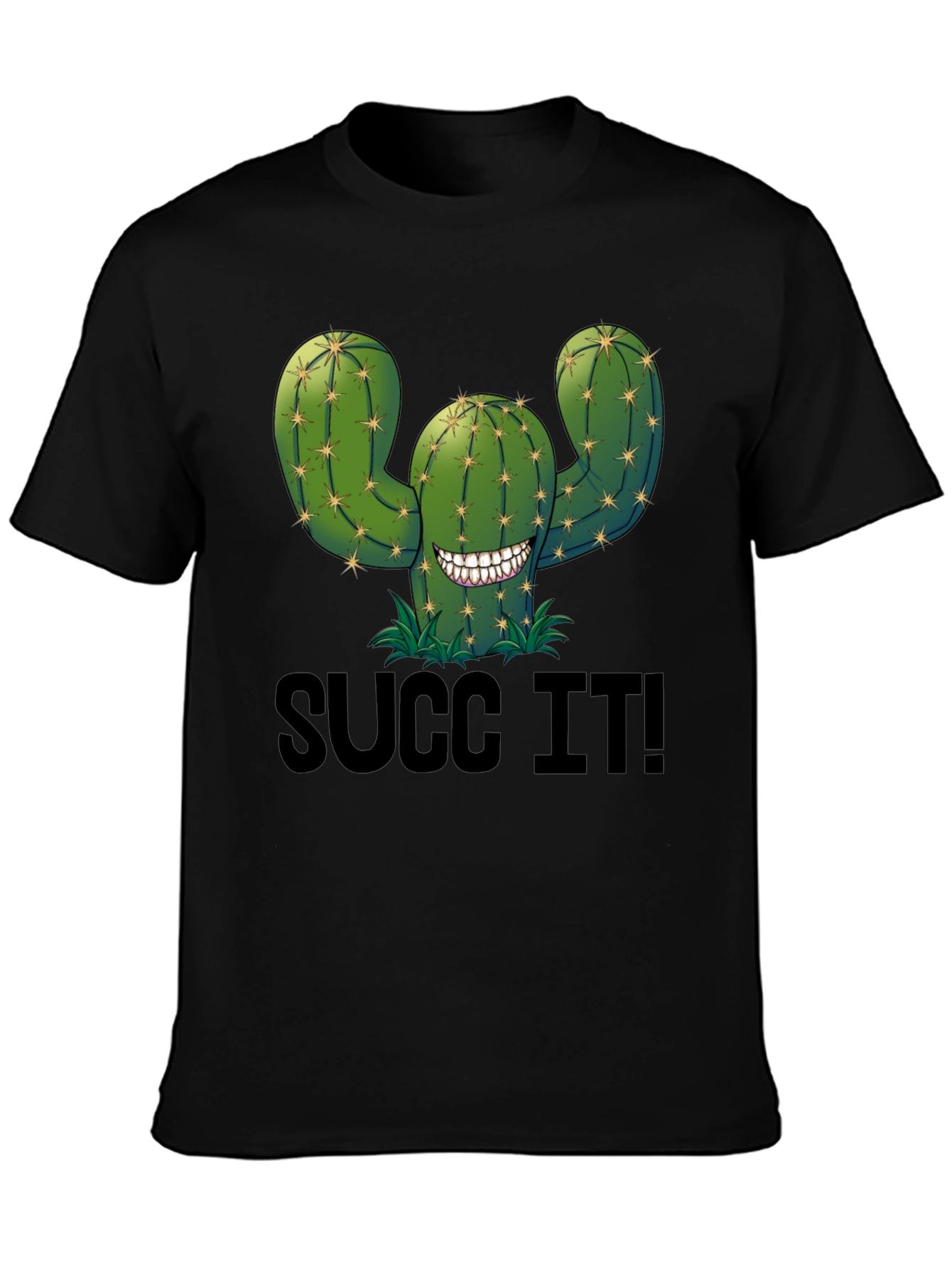 Succ It! Cactus Graphic T-Shirt - Humor Tee