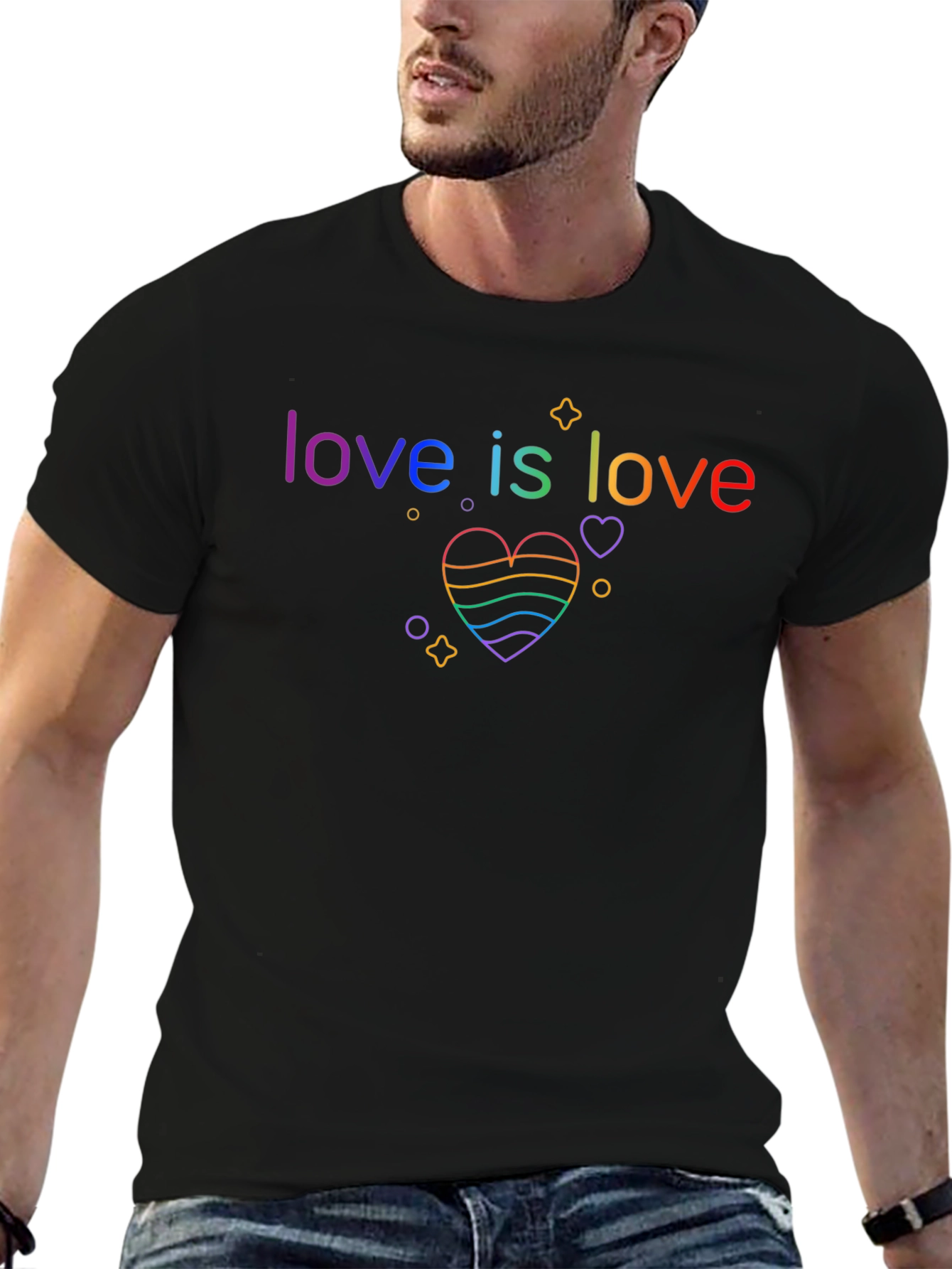 Love is Love Pride Rainbow Heart T-Shirt