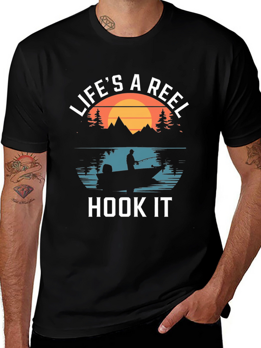 Lifes a Reel Hook It Fishing T-Shirt