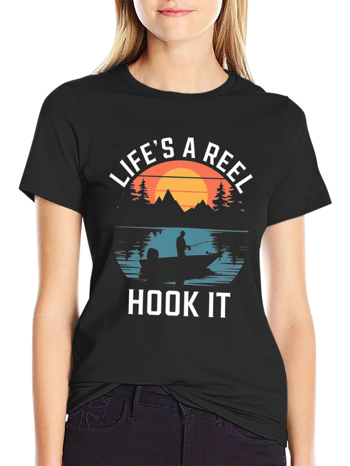 Lifes a Reel Hook It Fishing T-Shirt