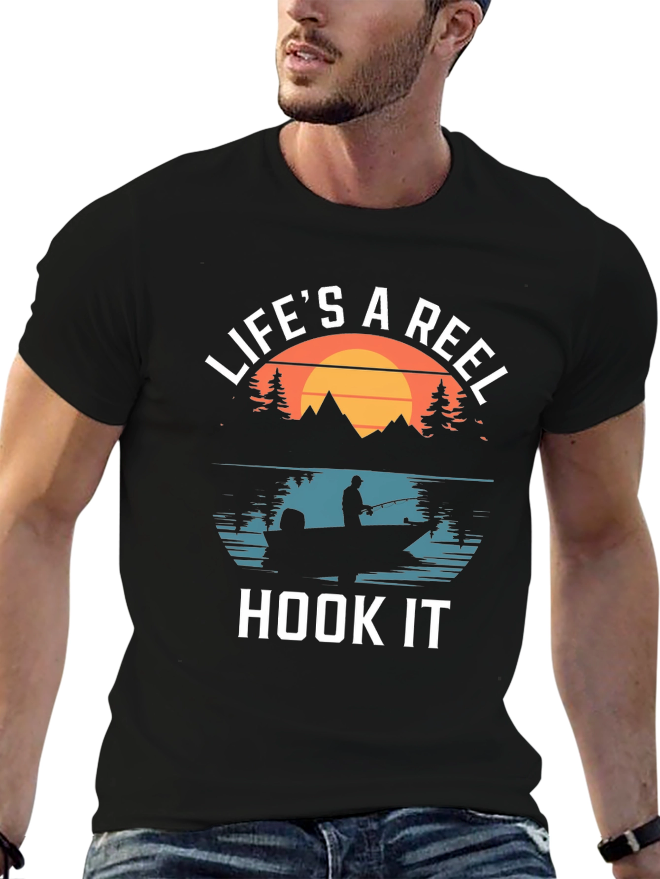 Lifes a Reel Hook It Fishing T-Shirt