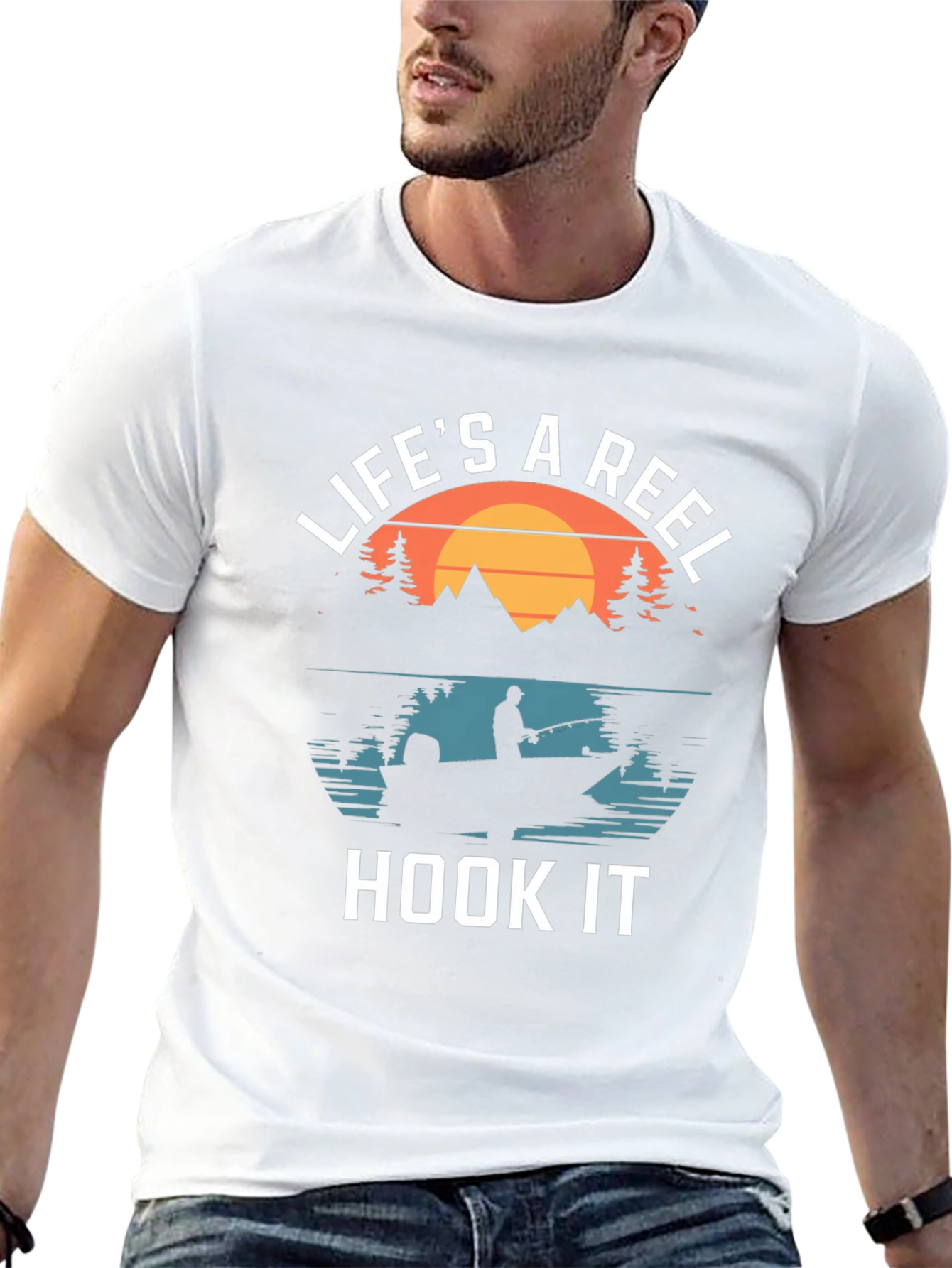 Lifes a Reel Hook It Fishing T-Shirt