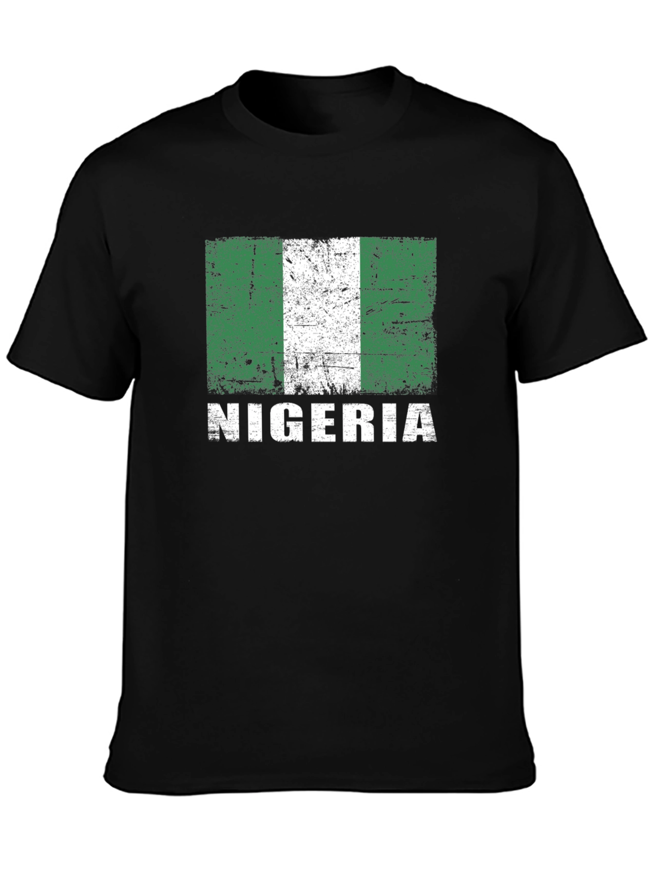 Nigeria Flag T-Shirt - Distressed Graphic Tee