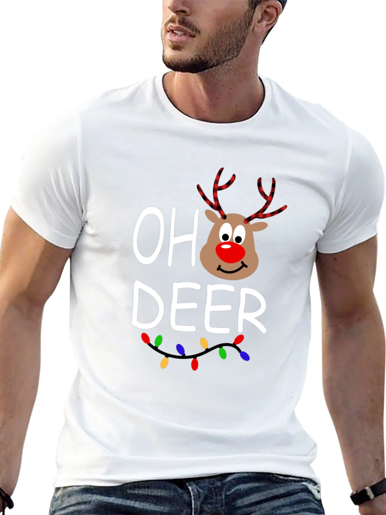 Oh Deer Christmas T-Shirt - Holiday Festive Top