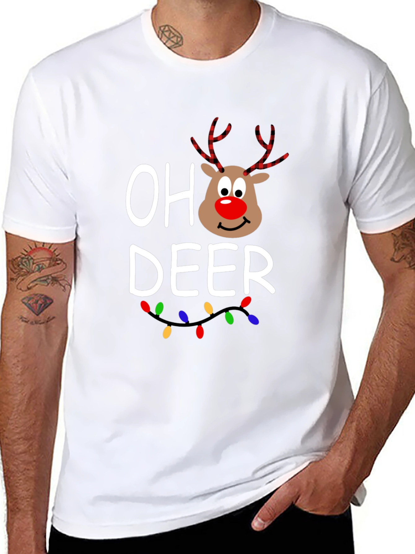 Oh Deer Christmas T-Shirt - Holiday Festive Top