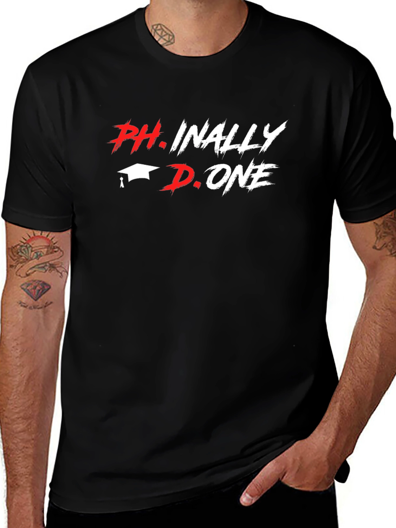 Ph.inally Done Black T-Shirt