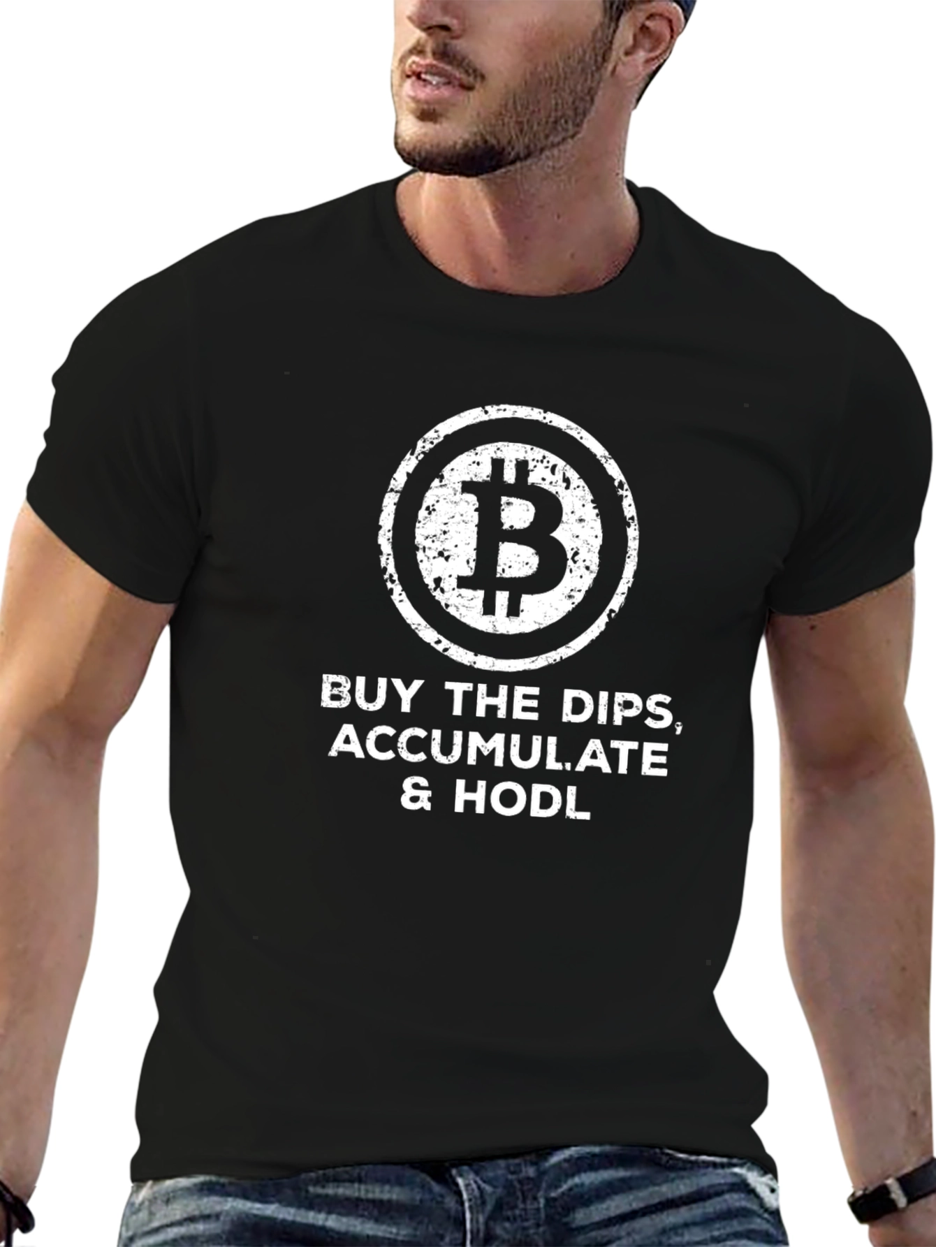 Bitcoin HODL Tee - Buy the Dips Crypto T-Shirt