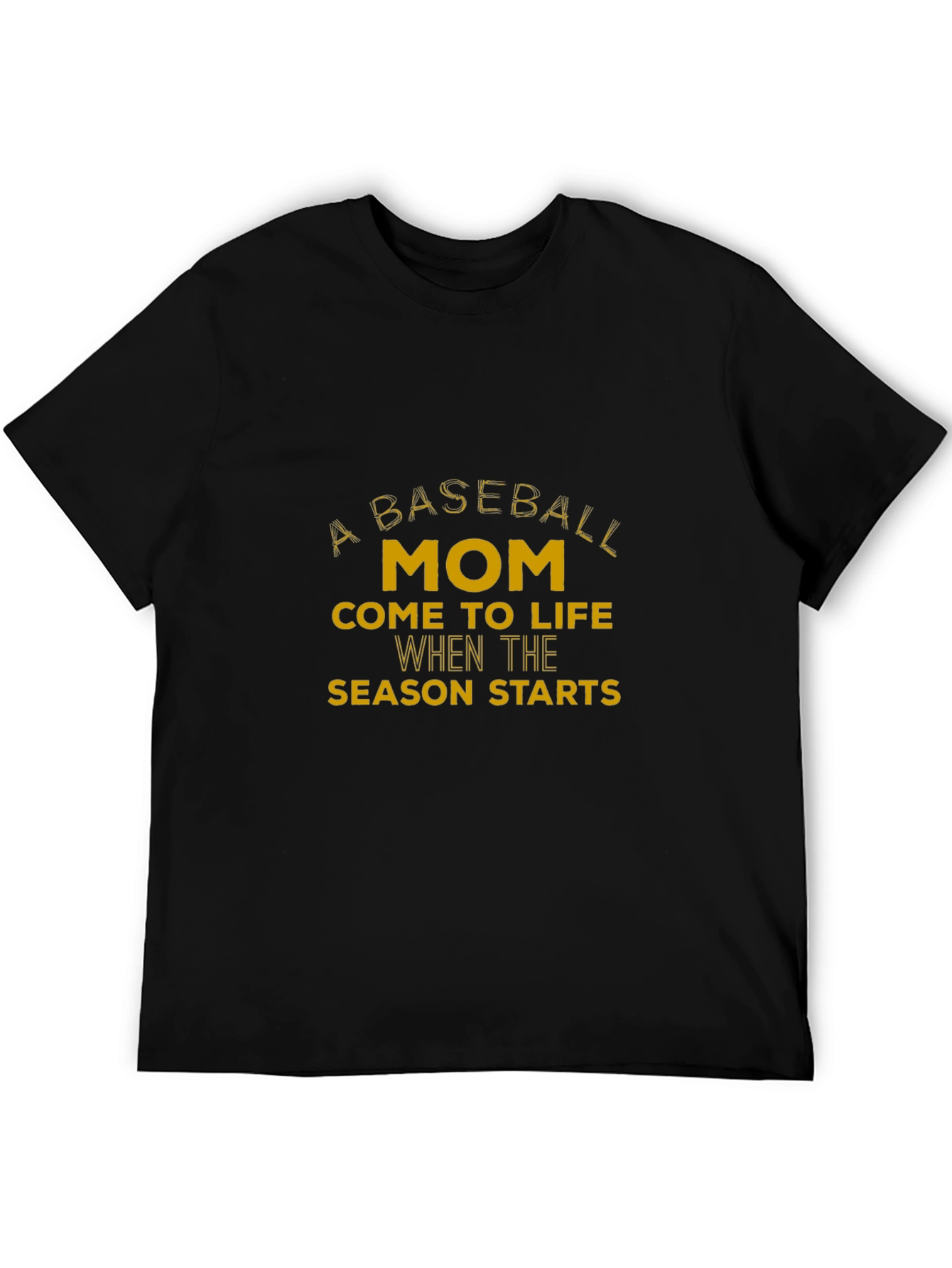 Baseball Mom T-Shirt - Black