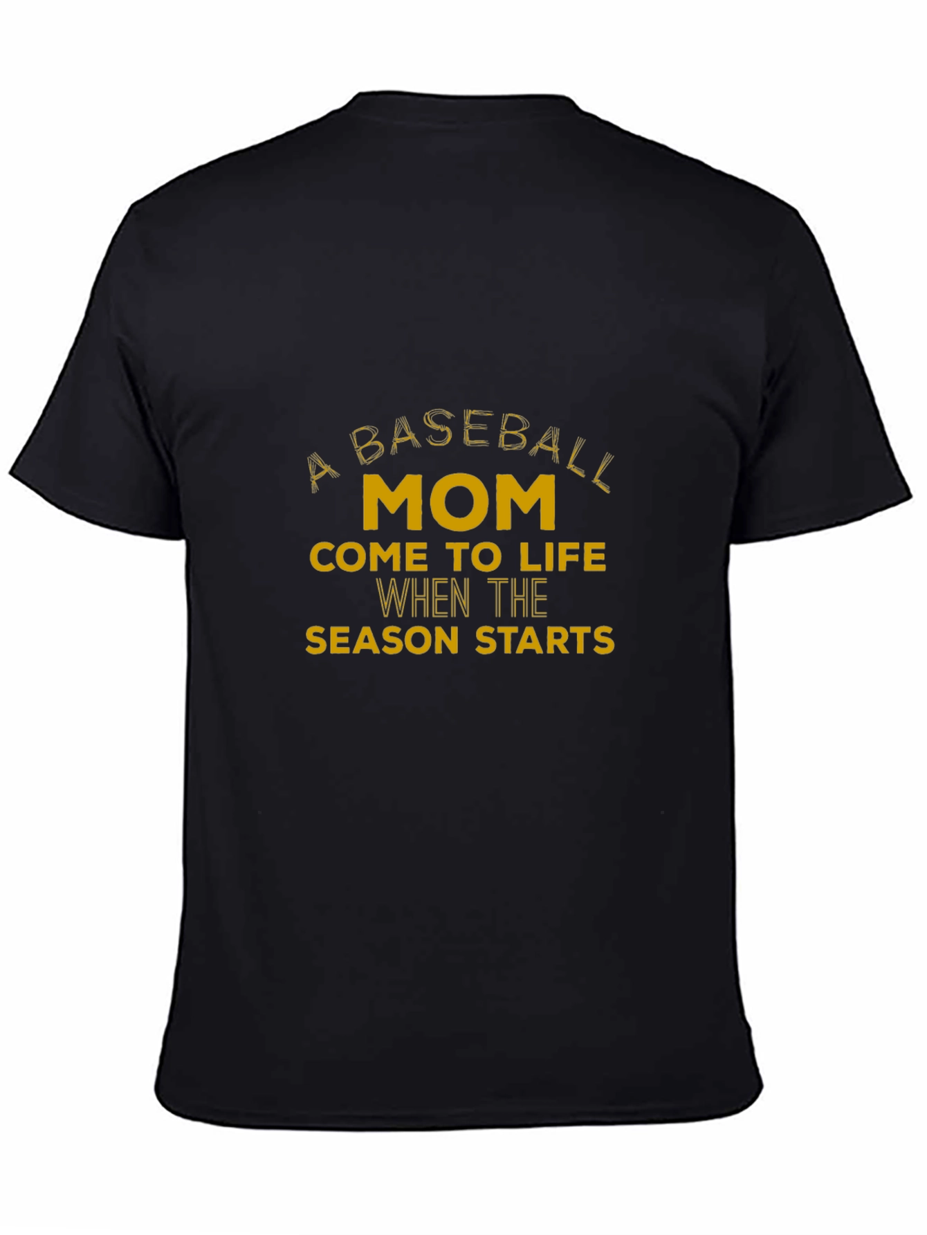 Baseball Mom T-Shirt - Black