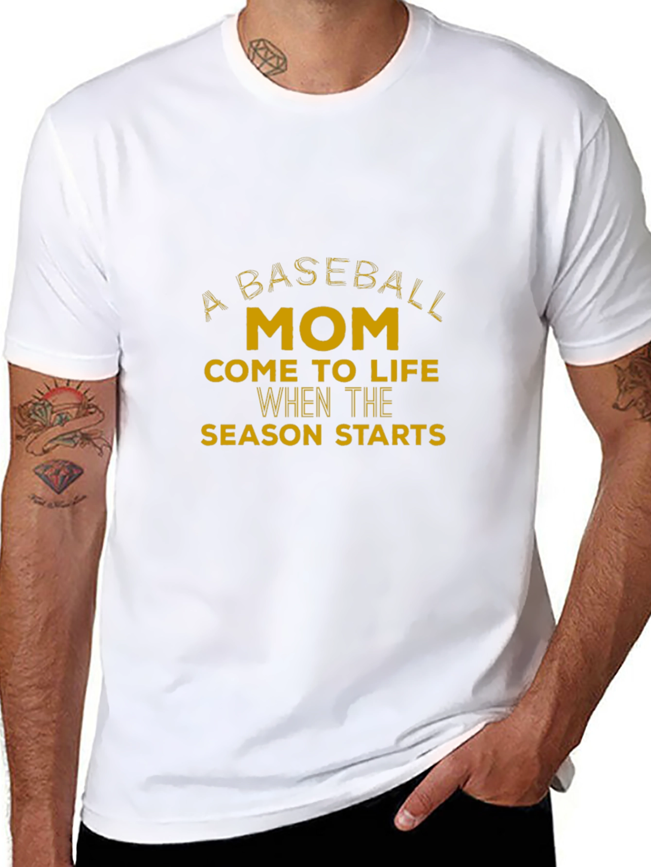 Baseball Mom T-Shirt - Black