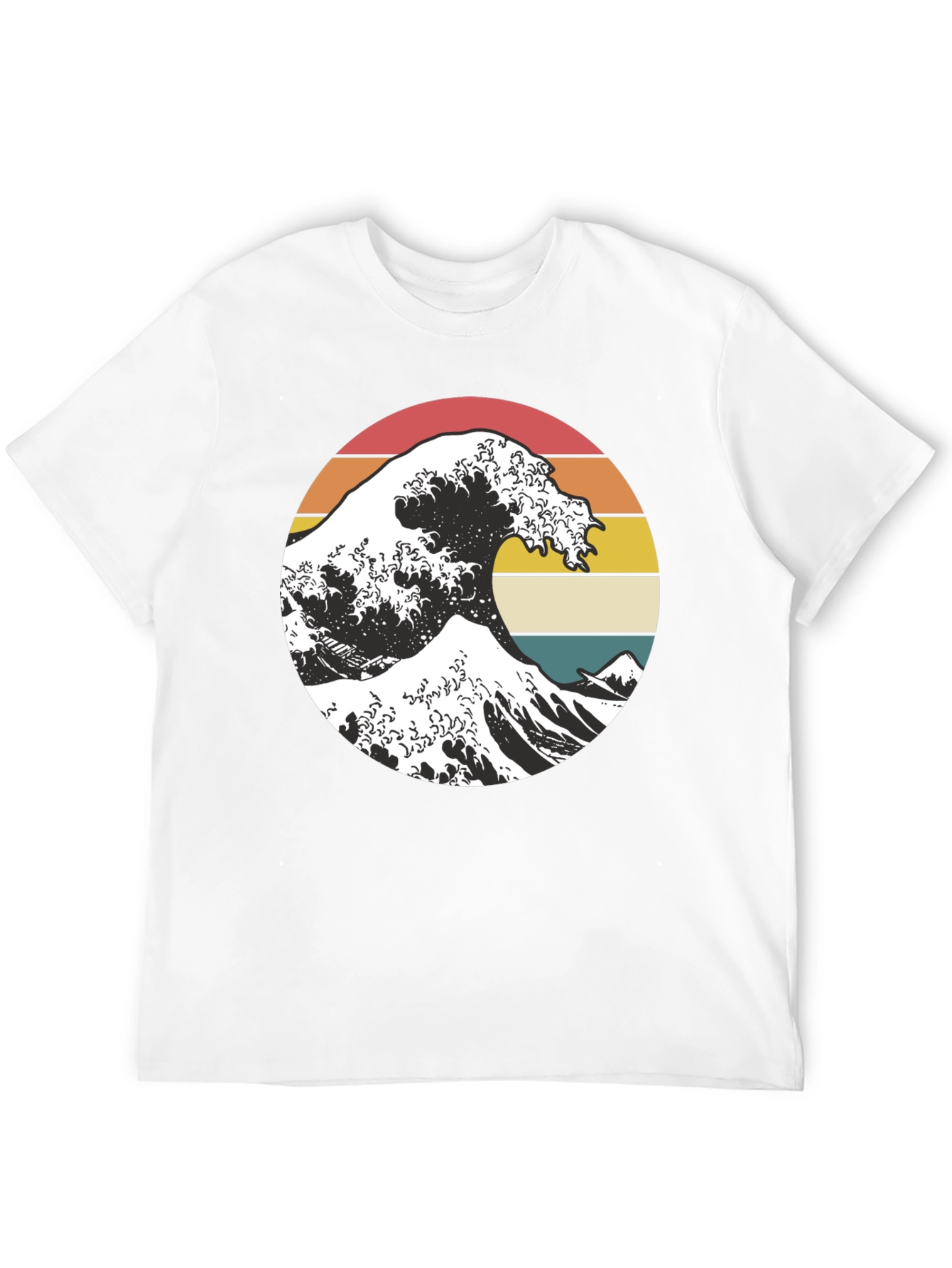 Retro Wave Graphic Tee - Black