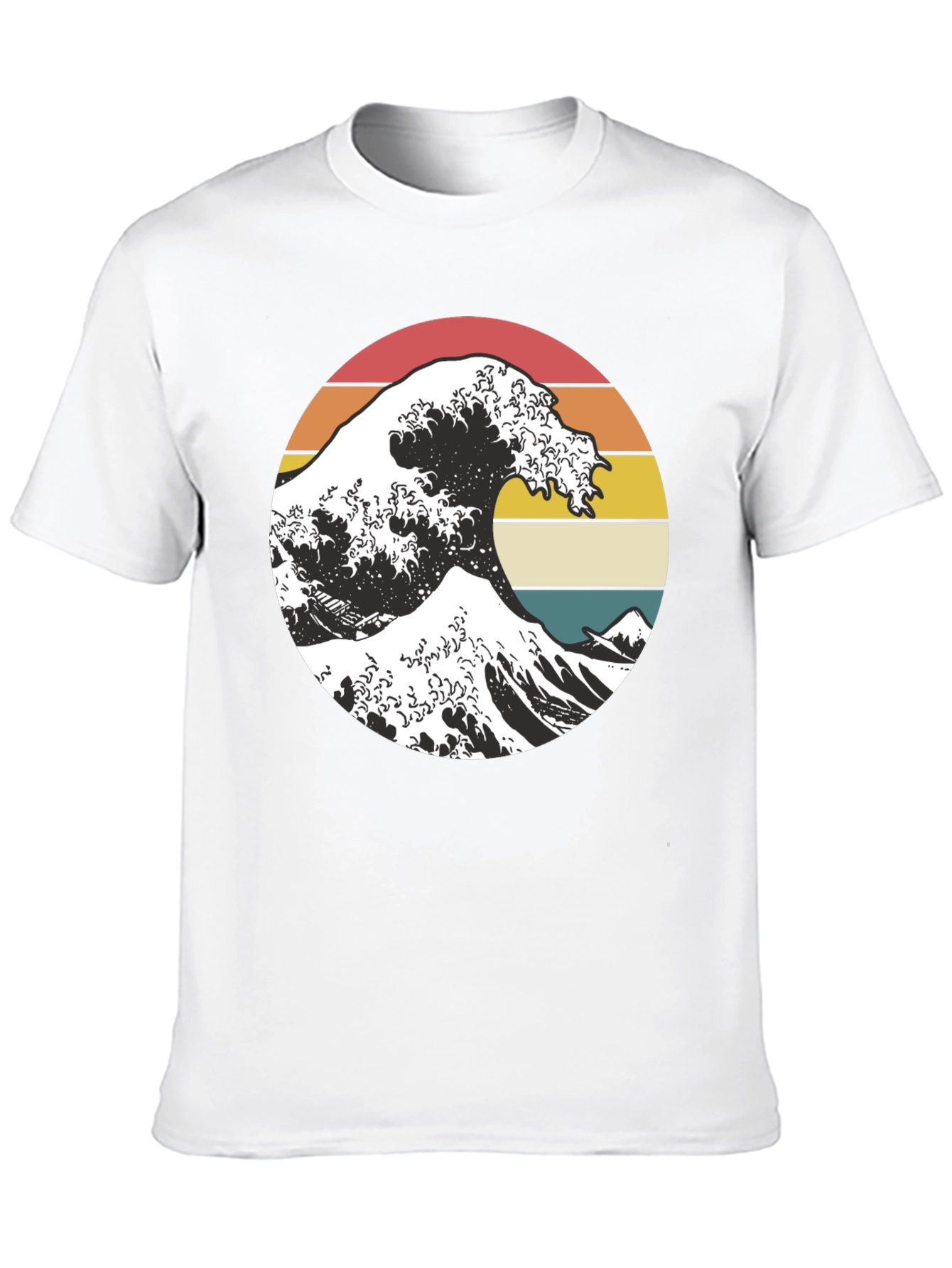 Retro Wave Graphic Tee - Black