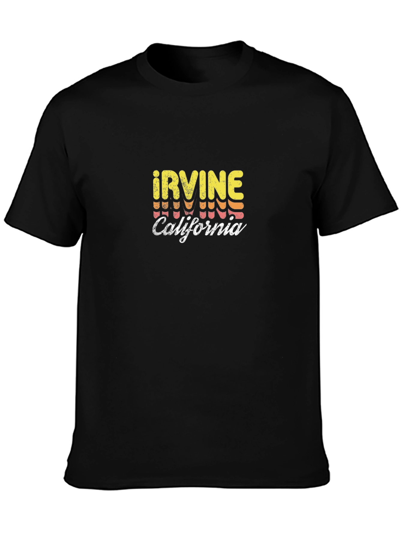 Irvine California Retro T-Shirt - Black