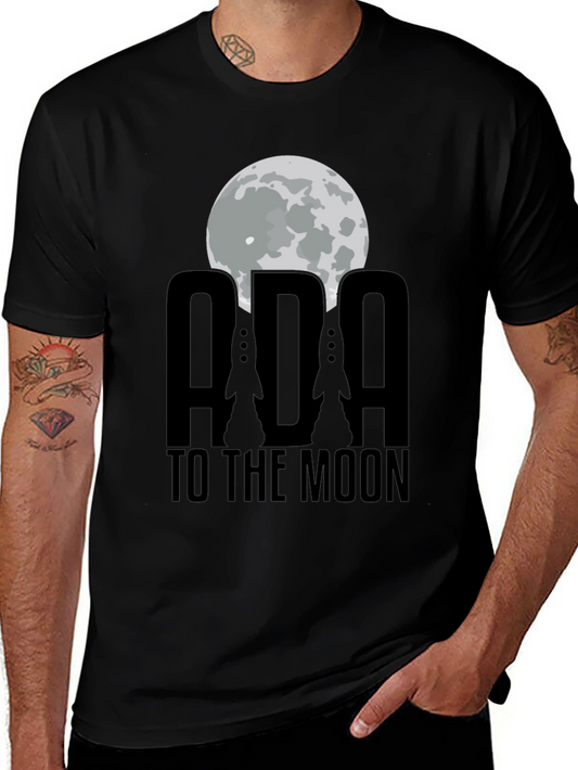 ADA To The Moon Black T-Shirt