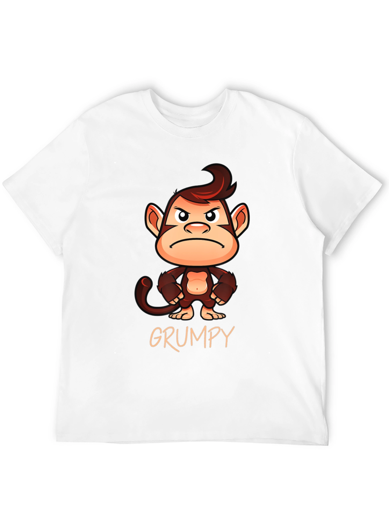 Grumpy Monkey Graphic T-Shirt - Unisex Cotton Tee