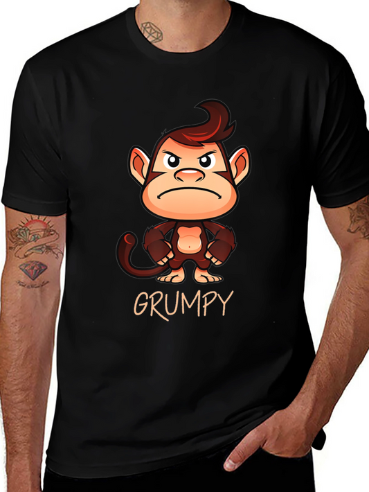 Grumpy Monkey Graphic T-Shirt - Unisex Cotton Tee