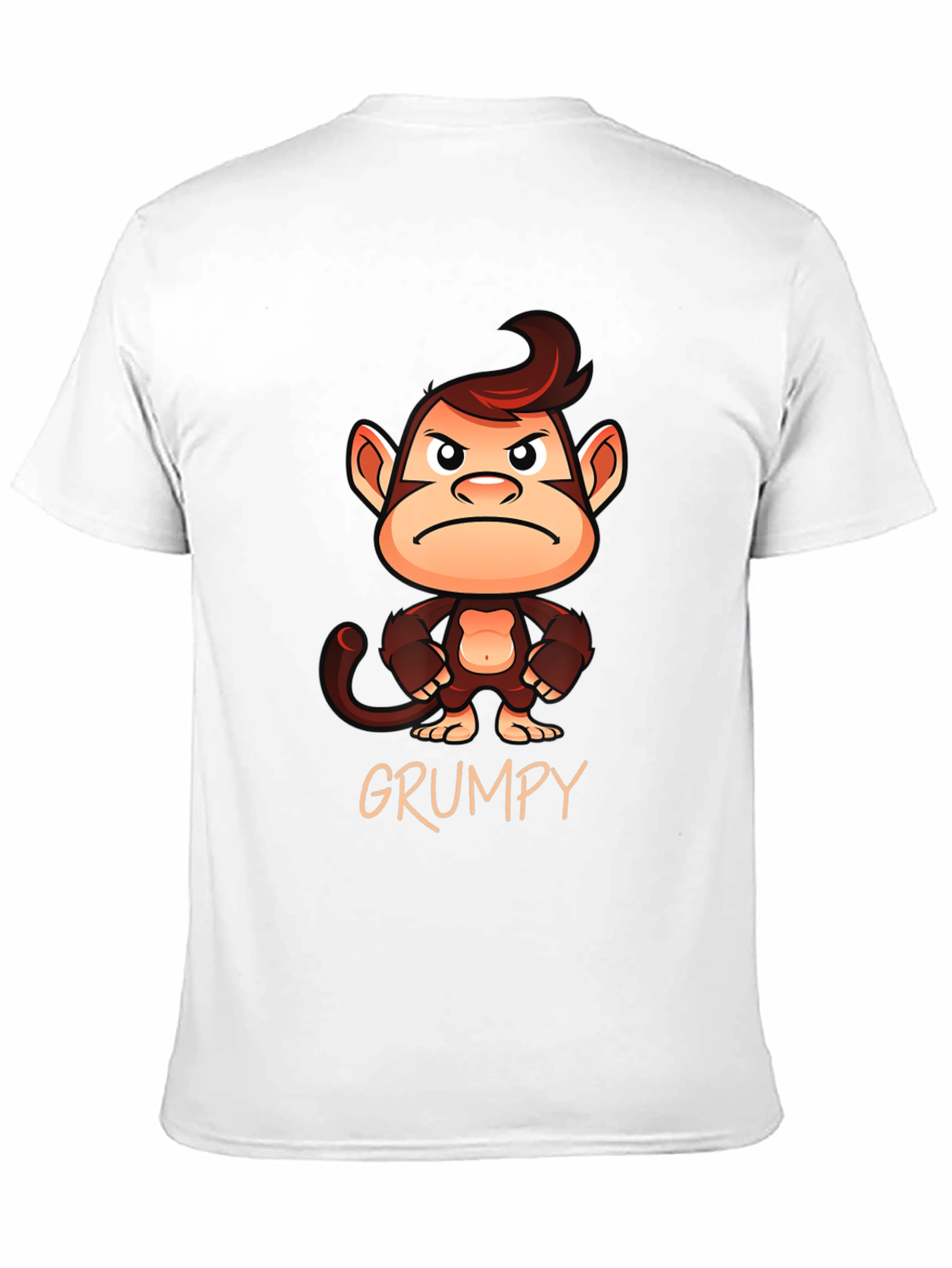 Grumpy Monkey Graphic T-Shirt - Unisex Cotton Tee