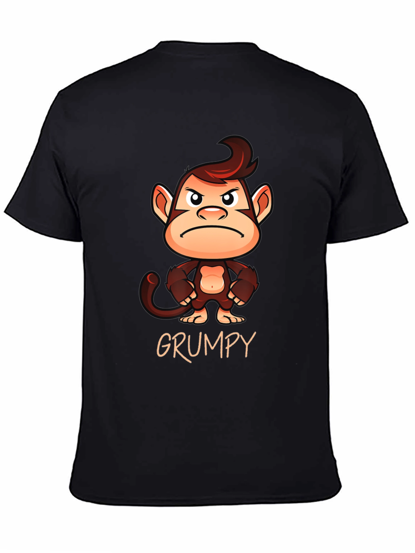 Grumpy Monkey Graphic T-Shirt - Unisex Cotton Tee