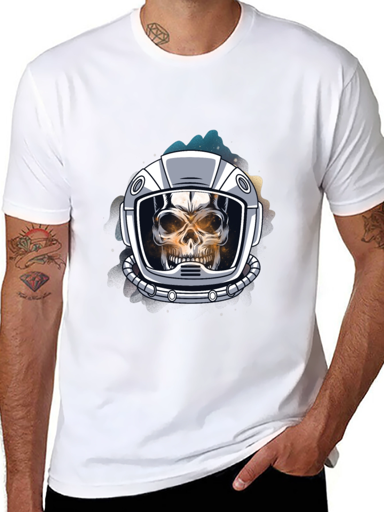 Skull Astronaut Graphic Tee