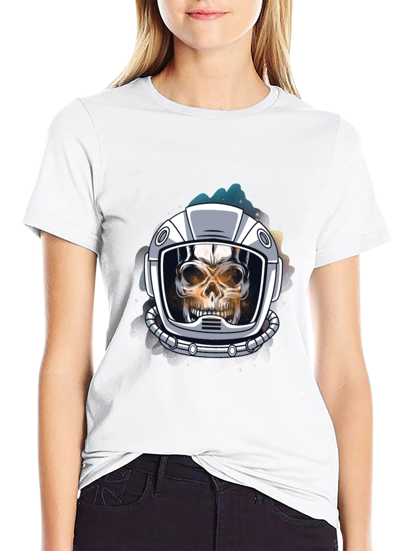 Skull Astronaut Graphic Tee