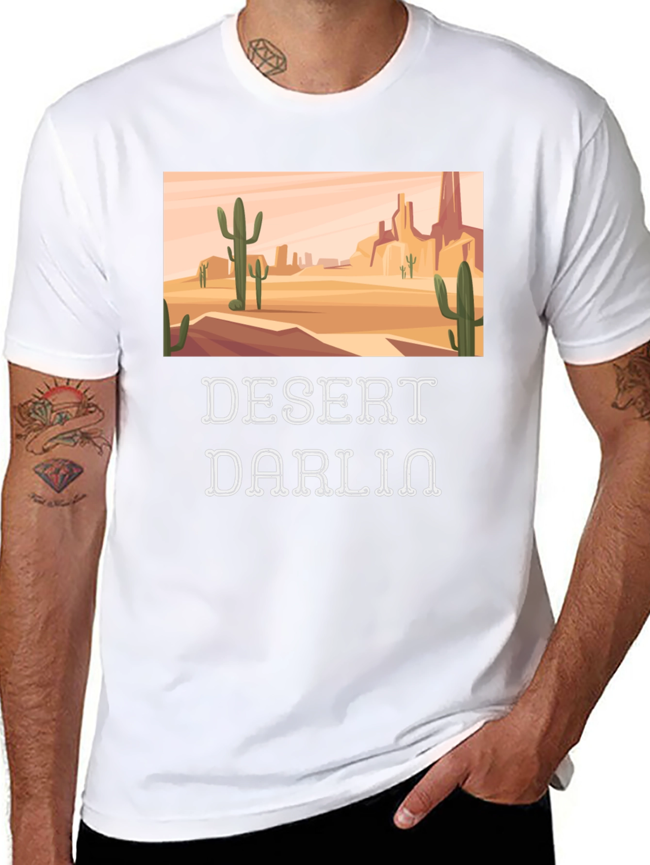 Desert Darlin T-Shirt - Western Cactus Tee