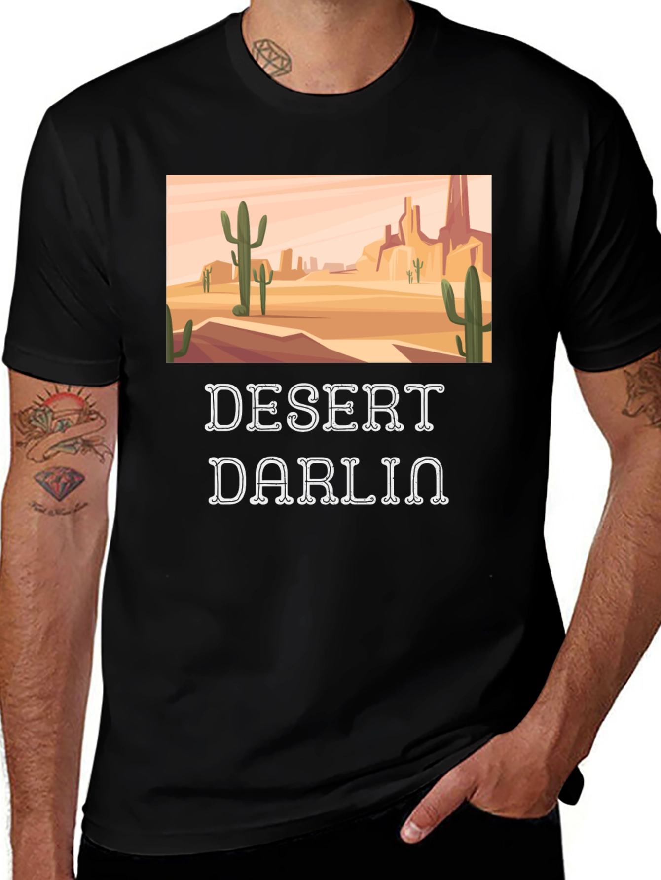 Desert Darlin T-Shirt - Western Cactus Tee