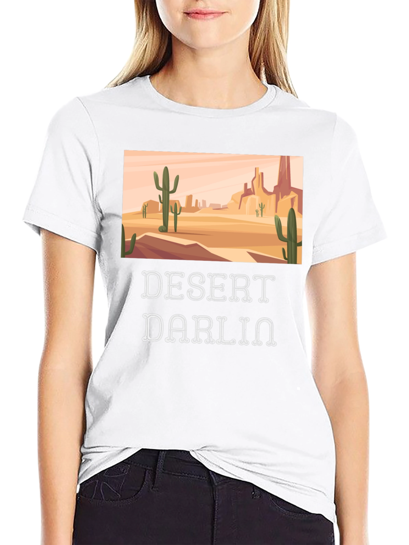 Desert Darlin T-Shirt - Western Cactus Tee