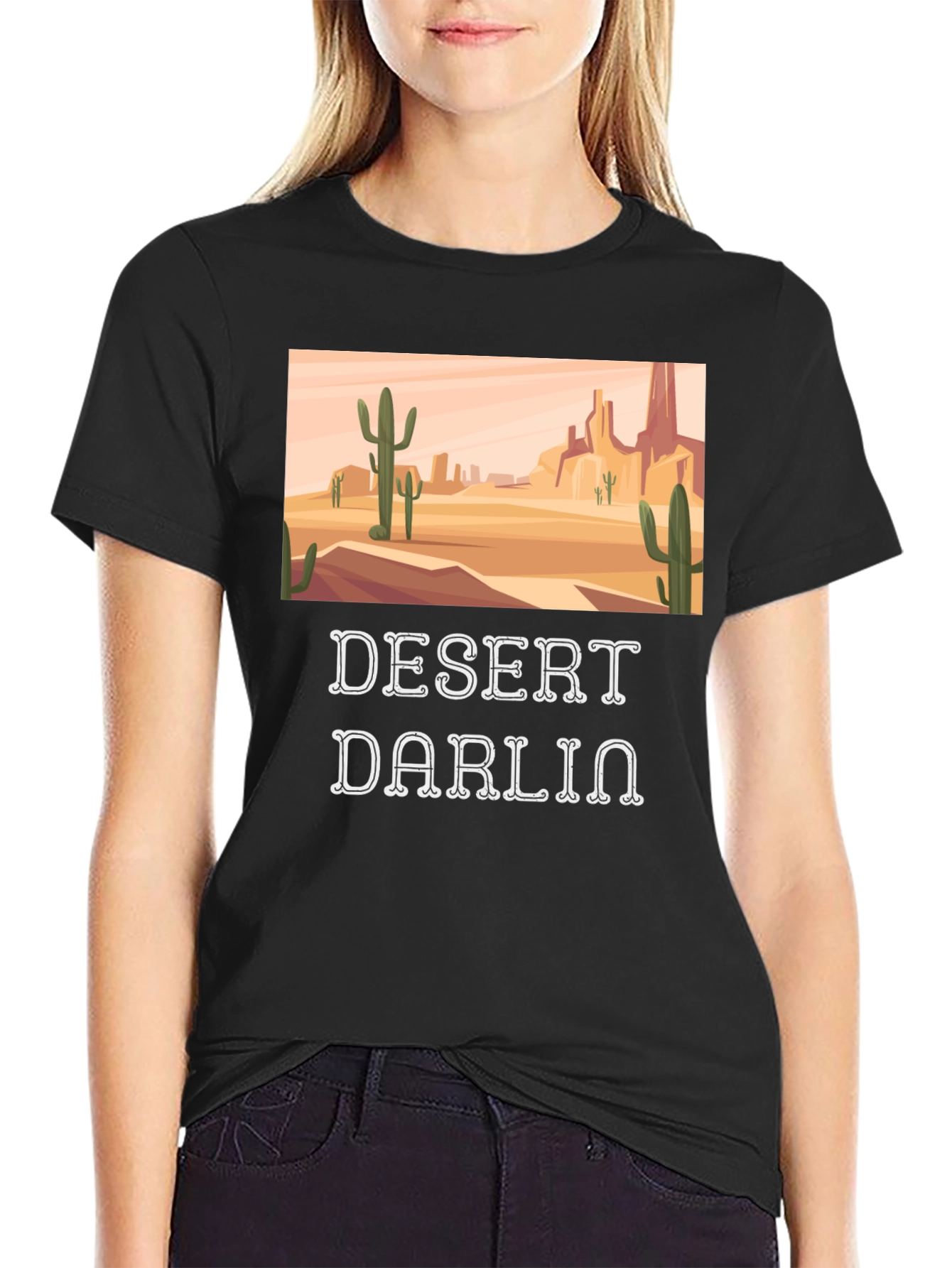Desert Darlin T-Shirt - Western Cactus Tee