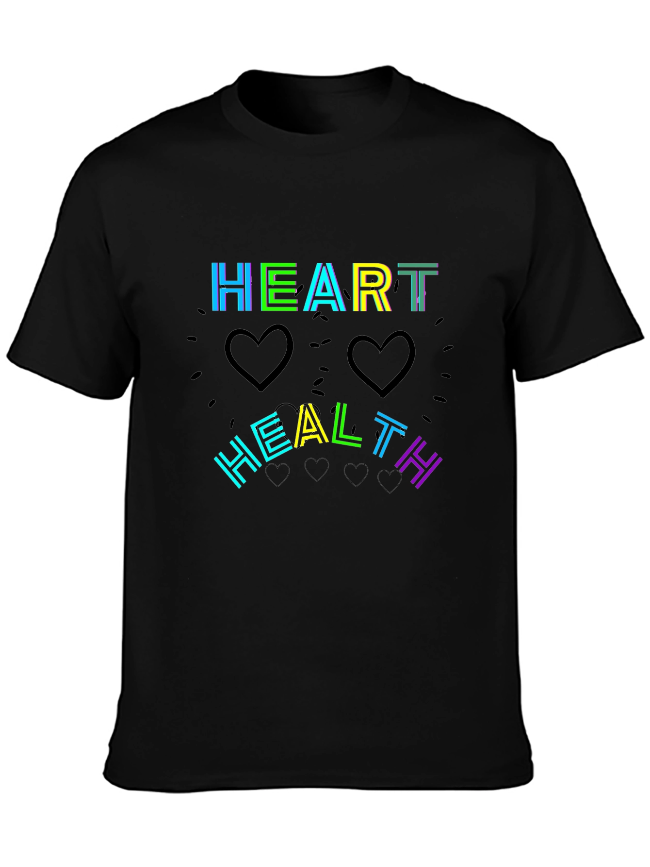 Heart Health T-Shirt - Black