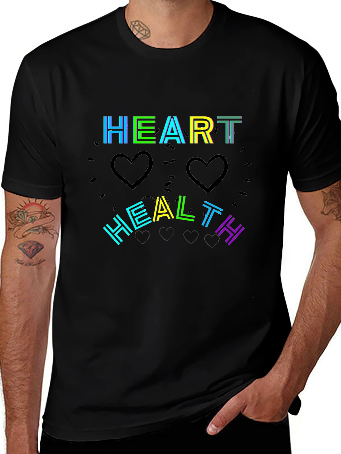 Heart Health T-Shirt - Black
