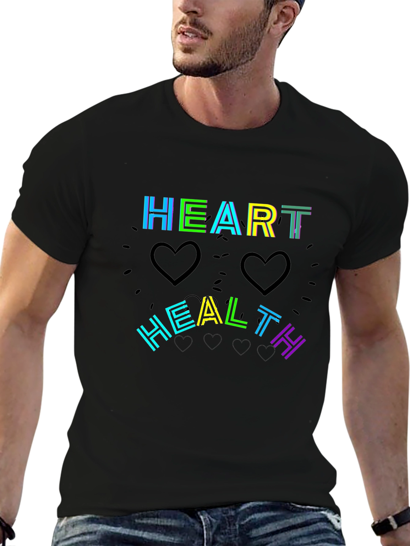 Heart Health T-Shirt - Black