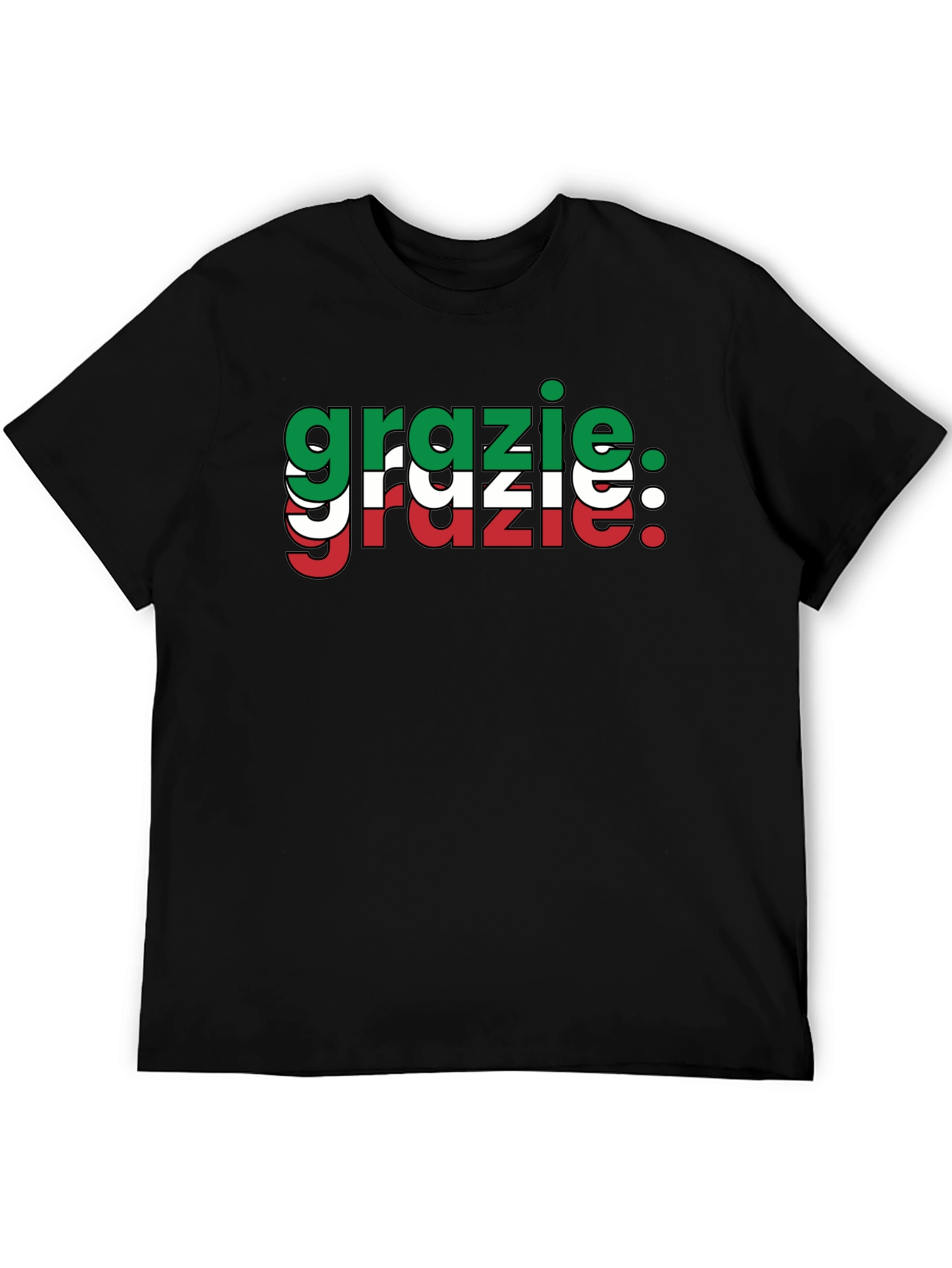 Grazie Italian Flag T-Shirt
