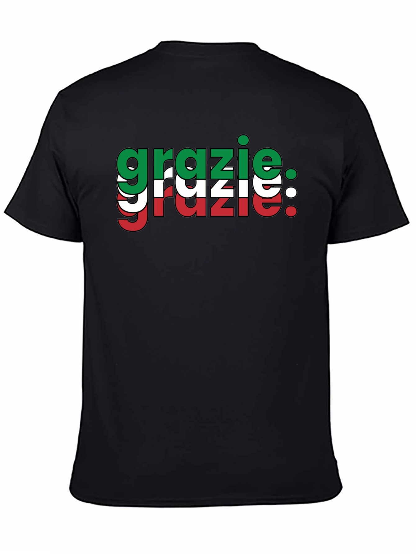 Grazie Italian Flag T-Shirt