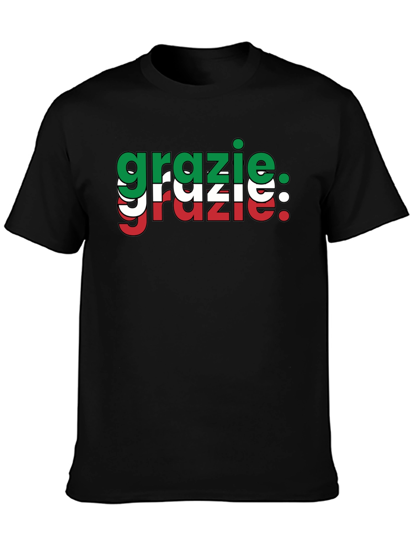 Grazie Italian Flag T-Shirt