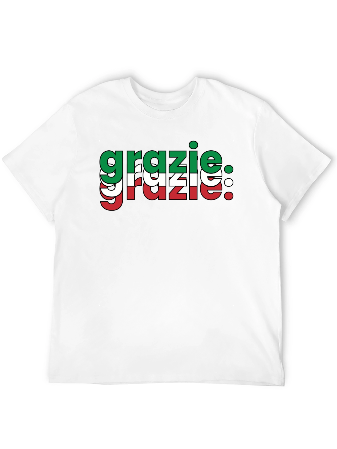 Grazie Italian Flag T-Shirt
