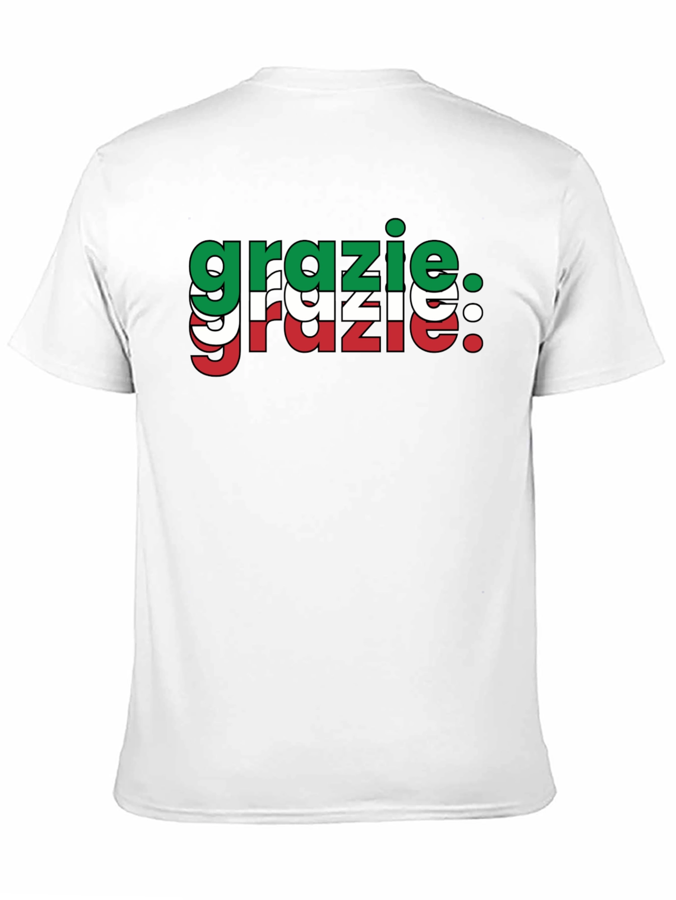 Grazie Italian Flag T-Shirt