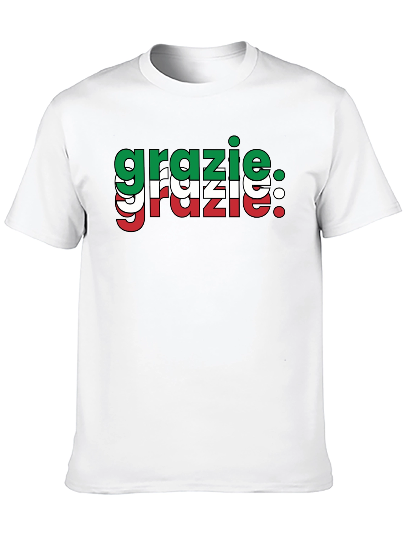 Grazie Italian Flag T-Shirt