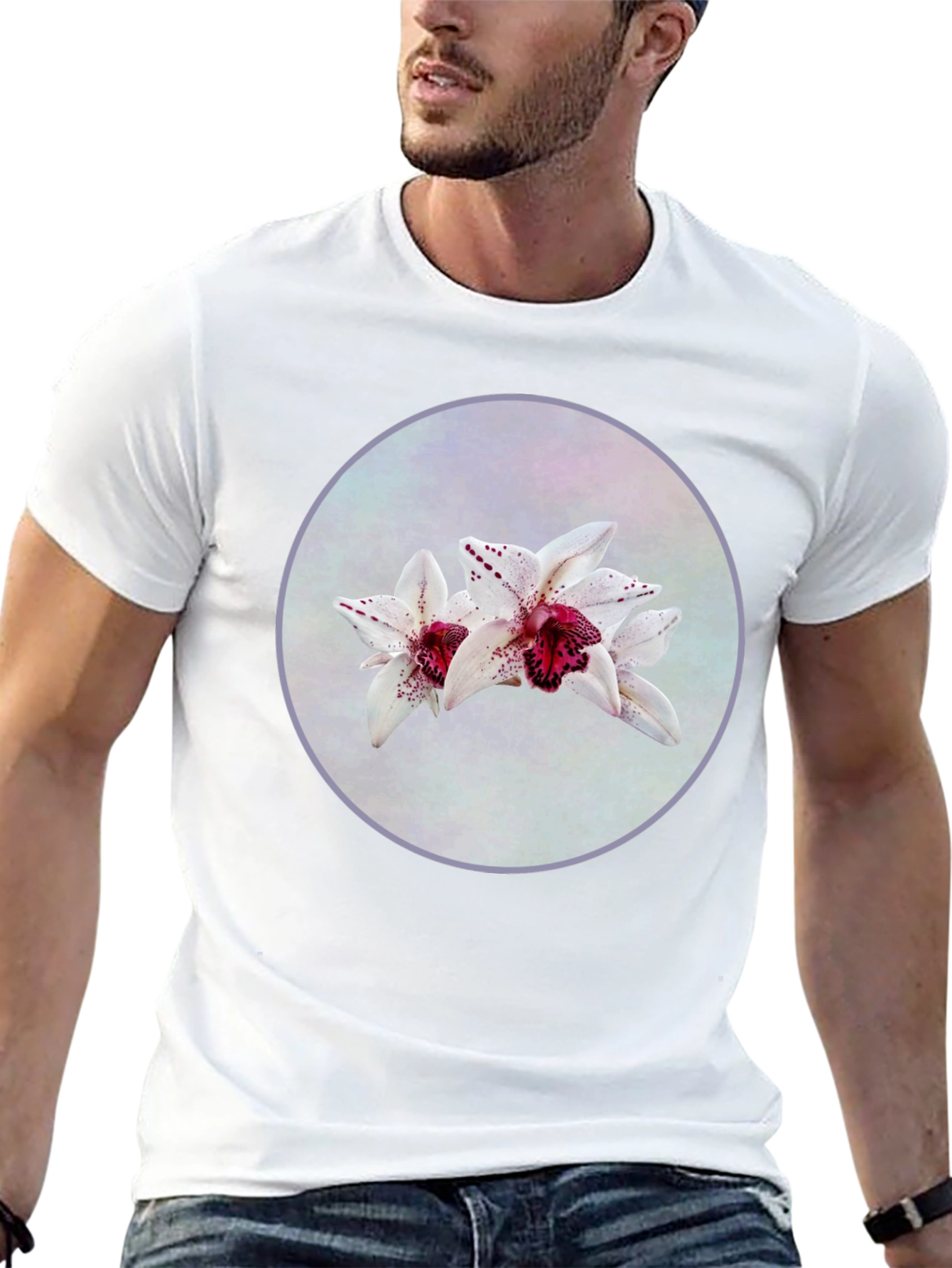 Floral Orchid Graphic T-Shirt