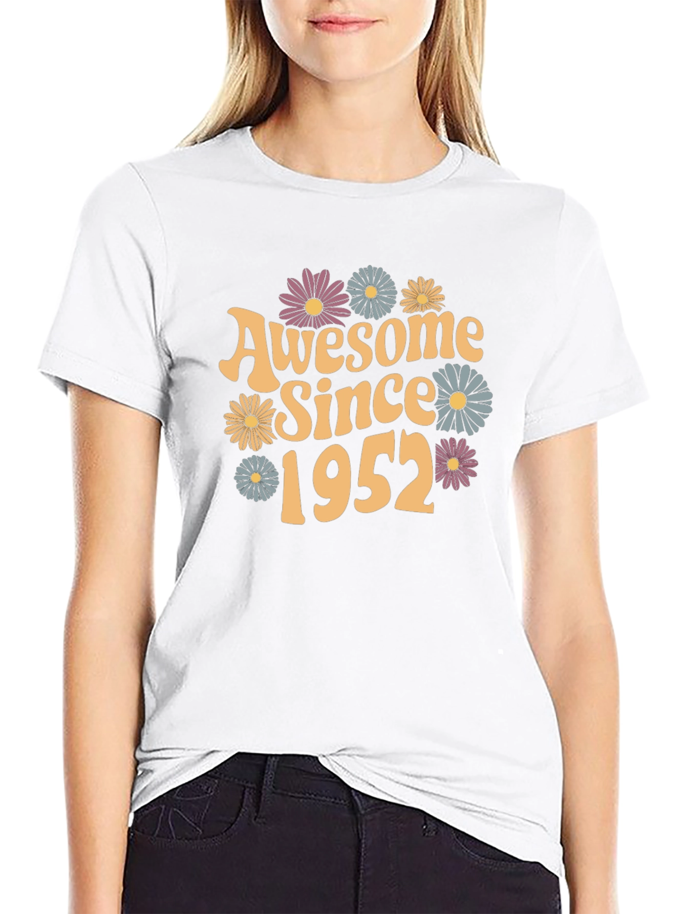 Awesome Since 1952 Floral T-Shirt
