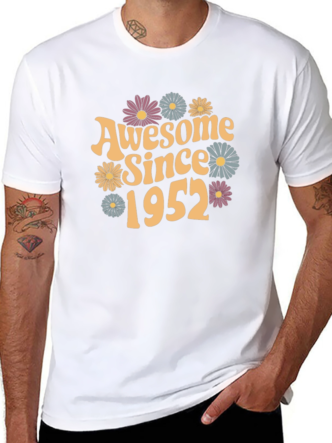 Awesome Since 1952 Floral T-Shirt