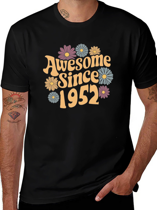 Awesome Since 1952 Floral T-Shirt