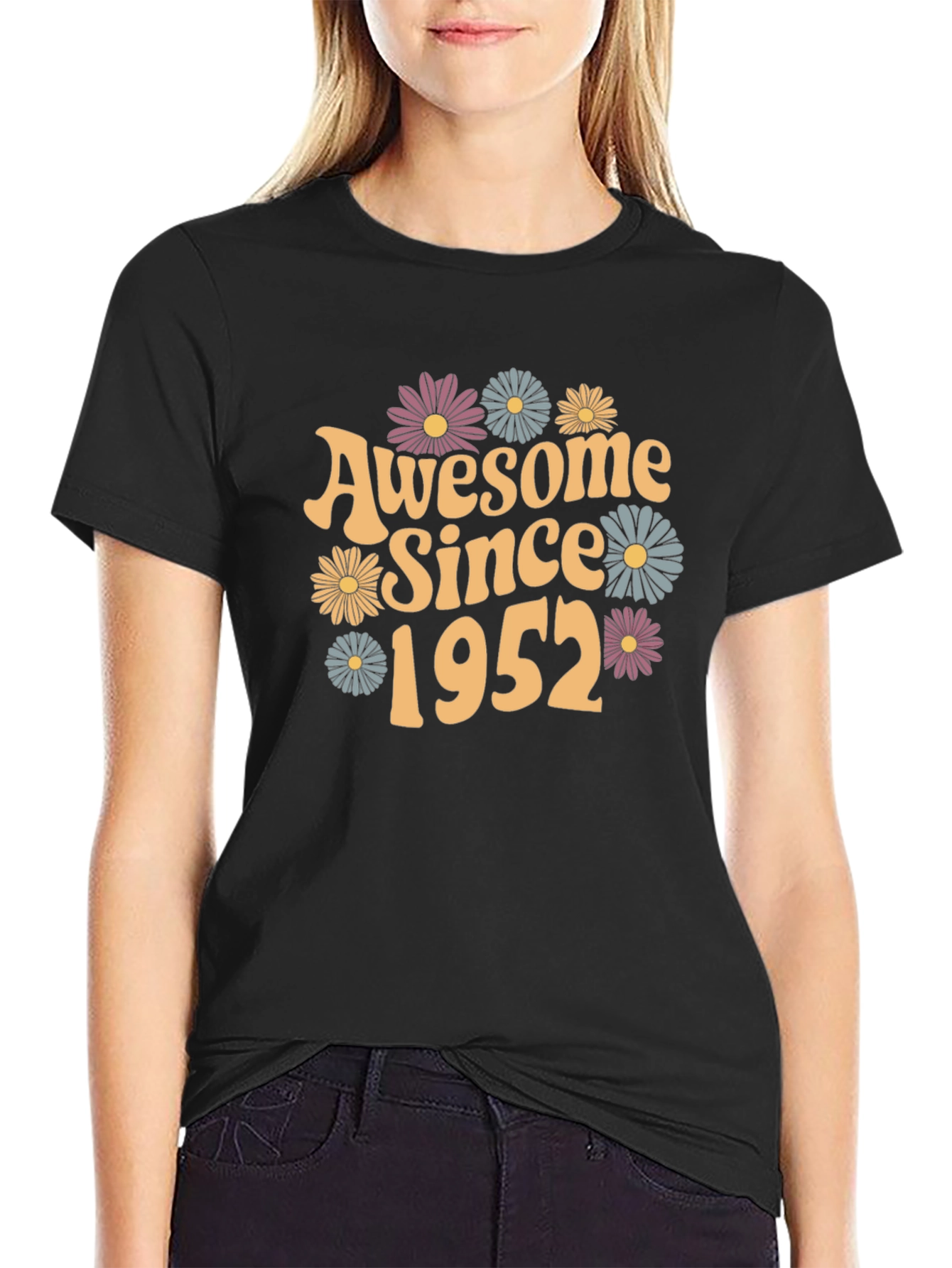Awesome Since 1952 Floral T-Shirt